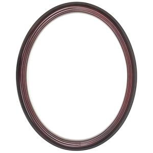 Closeout Oval Frame Smooth Cherry - 22" x 28"